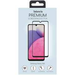 Selencia Premium Screen Protector aus gehärtetem Glas für das Samsung Galaxy A33 - Schwarz