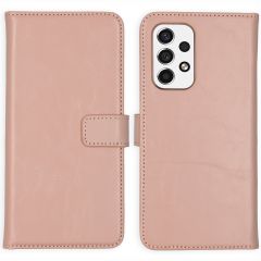Selencia Echtleder Booktype Hülle für das Samsung Galaxy A53 - Dusty Pink
