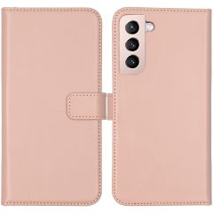 Selencia Echtleder Booktype Hülle für das Samsung Galaxy S22 Plus - Dusty Pink