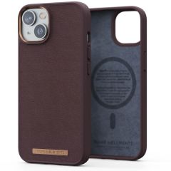 Njorð Collections Genuine Leather MagSafe Case für das iPhone 14 - Dark Brown