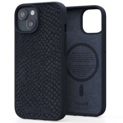 Njorð Collections Salmon Leather MagSafe Case für das iPhone 15 - Black