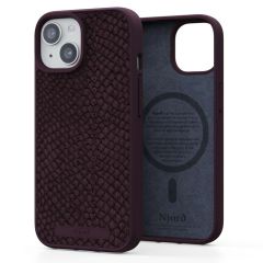 Njorð Collections Salmon Leather MagSafe Case für das iPhone 15 - Rust