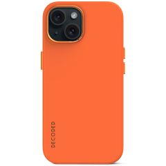 Decoded Silikon-Case MagSafe für das iPhone 15 - Orange