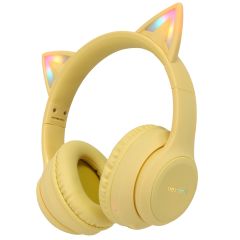iMoshion Kids LED Light Cat Ear Bluetooth-Kopfhörer - Kinderkopfhörer - Gelbe