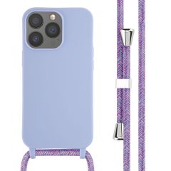 iMoshion Silikonhülle mit Band für das iPhone 13 Pro - Violett