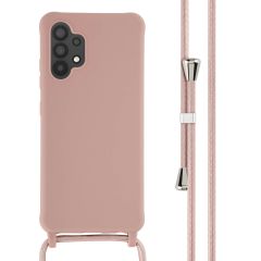 iMoshion Silikonhülle mit Band für das Samsung Galaxy A32 (4G) - Sand Pink