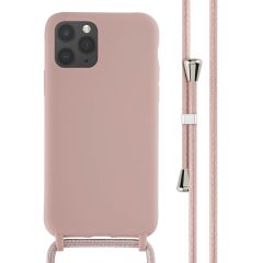 iMoshion Silikonhülle mit Band für das iPhone 11 Pro - Sand Pink