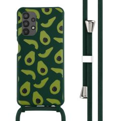 iMoshion Silikonhülle design mit Band für das Samsung Galaxy A13 (4G) - Avocado Green