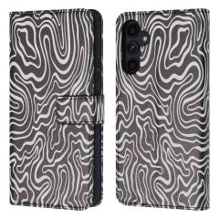 iMoshion ﻿Design Klapphülle für das Samsung Galaxy A34 (5G) - Black And White