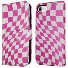 iMoshion ﻿Design Klapphülle für das iPhone SE (2022 / 2020) / 8 / 7 / 6(s) - Retro Pink