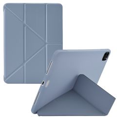 iMoshion Origami Klapphülle für das iPad Air 6 (2024) / Air 5 (2022) / Air 4 (2020) / Pro 11 (2018 / 2020 / 2021 / 2022) - Dark Lavender