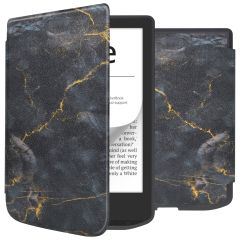 iMoshion Design Slim Soft Case Sleepcover für das Pocketbook Verse / Verse Pro / Vivlio Light / Light HD - Black Marble