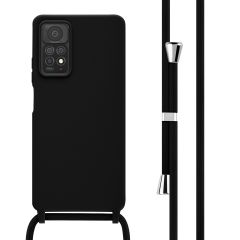 iMoshion Silikonhülle mit Band für das Xiaomi Redmi Note 11 Pro - Schwarz
