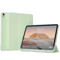 Accezz Smarte Klapphülle aus Silikon für das iPad Air 11 Zoll (2024) M2 / Air 5 (2022) / iPad Air 4 (2020) - Hellgrün