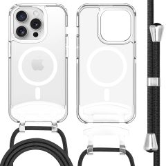 iMoshion MagSafe Hülle mit abnehmbarem Band für das iPhone 15 Pro - Transparent