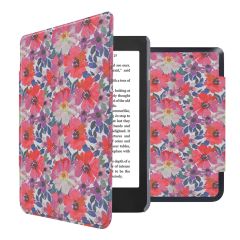 iMoshion Design Slim Hard Case Sleepcover Klapphülle für das Kobo Nia - Flower Watercolor
