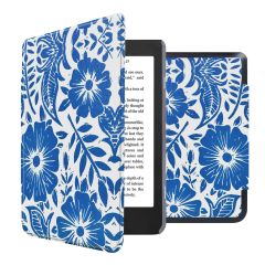 iMoshion Design Slim Hard Case Sleepcover Klapphülle für das Kobo Nia - Flower Tile