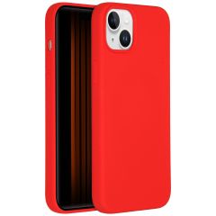 Accezz Liquid Silikoncase für das iPhone 15 Plus - Rot