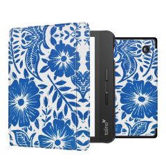 iMoshion Design Slim Hard Case Sleepcover mit Stand für das Tolino Vision 5 - Flower Tile