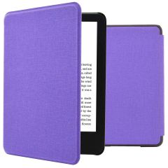iMoshion Canvas Sleepcover Klapphülle für das Amazon Kindle (2022) 11th gen - Violett