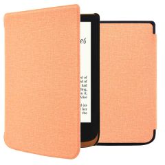 iMoshion Canvas Sleepcover Klapphülle für das Pocketbook Touch Lux 5 / HD 3 / Basic Lux 4 / Vivlio Lux 5 - Peach