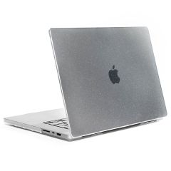 Selencia Glitzer Cover für das MacBook Pro 14 Zoll (2021) / Pro 14 Zoll (2023) M3 chip - A2442 / A2779 / A2918 - Transparent