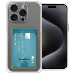 iMoshion Soft Case Back Cover mit Kartenfach für das iPhone 15 Pro Max - Transparent