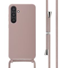 iMoshion Silikonhülle mit Band für das Samsung Galaxy S24 Plus - Sand Pink