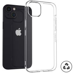 Accezz 100% recyceltes TPU Clear Cover für das iPhone 15 Plus - Transparent