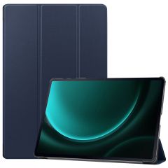 iMoshion Trifold Klapphülle für das Samsung Tab S9 FE Plus - Dunkelblau