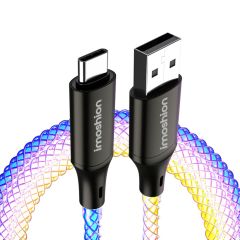 iMoshion Schnellladekabel RGB - USB-A zu USB-C Kabel - 1 Meter 