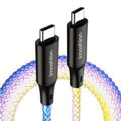iMoshion Schnellladekabel RGB - USB-C zu USB-C Kabel - 1 Meter 