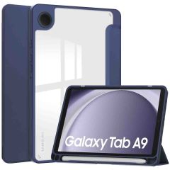 iMoshion Trifold Hardcase Klapphülle für das Samsung Galaxy Tab A9 - Dunkelblau