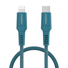 iMoshion ﻿Lightning- auf USB-C-Kabel – nicht MFi-zertifiziert – Geflochtenes Gewebe – 1 m – Dunkelblau
