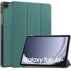 iMoshion Trifold Klapphülle für das Samsung Galaxy Tab A9 Plus - Dunkelgrün