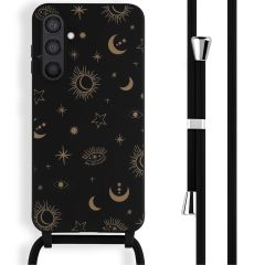 iMoshion Silikonhülle design mit Band für das Samsung Galaxy S23 FE - Sky Black