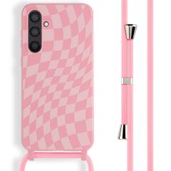 iMoshion Silikonhülle design mit Band für das Samsung Galaxy S23 FE - Retro Pink