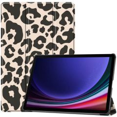 iMoshion Design Trifold Klapphülle für das Samsung Galaxy Tab S9 Plus - Leopard
