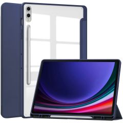 iMoshion Trifold Hardcase Klapphülle für das Samsung Galaxy Tab S9 Plus - Dunkelblau
