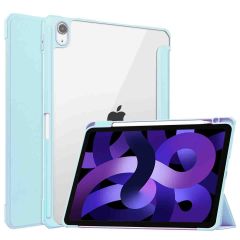iMoshion Trifold Hardcase Klapphülle für das iPad Air 6 (2024) / Air 5 (2022) / Air 4 (2020) - Hellblau