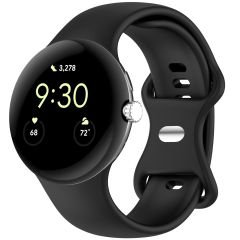 iMoshion Silikonband für das Google Pixel Watch / Watch 2 - Größe L - Schwarz