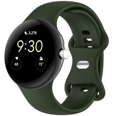 iMoshion Silikonband für das Google Pixel Watch / Watch 2 - Größe L - Dunkelgrün