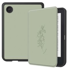 iMoshion Design Slim Soft Case Klapphülle für das Kobo Clara 2E / Tolino Shine 4 - Floral Green