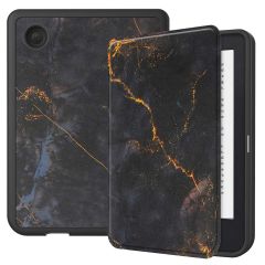 iMoshion Design Slim Soft Case Klapphülle für das Kobo Clara 2E / Tolino Shine 4 - Black Marble