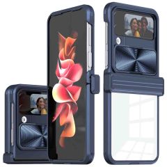 iMoshion Back Cover mit Kameraschieber für das Samsung Galaxy Z Flip 4 - Dunkelblau