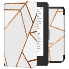 iMoshion Design Slim Hard Case Klapphülle für das Tolino Shine 4 - White Graphic