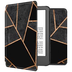 iMoshion Design Slim Hard Case Sleepcover für das Amazon Kindle (2022) 11th gen - Black Graphic