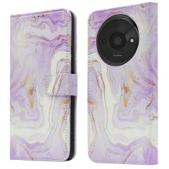 iMoshion Design Klapphülle für das Xiaomi Redmi A3 - Purple Marble
