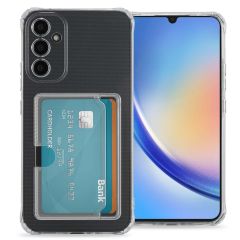 iMoshion Soft Case Back Cover mit Kartenhalter für das Samsung Galaxy A34 (5G) - Transparent