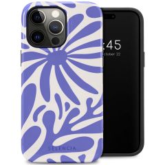 Selencia Vivid Back Cover für das iPhone 14 Pro Max - Modern Bloom Sapphire Blue